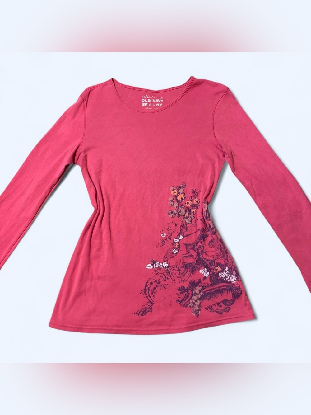 Y2K Fairy Pink Floral Top by Old Navy!